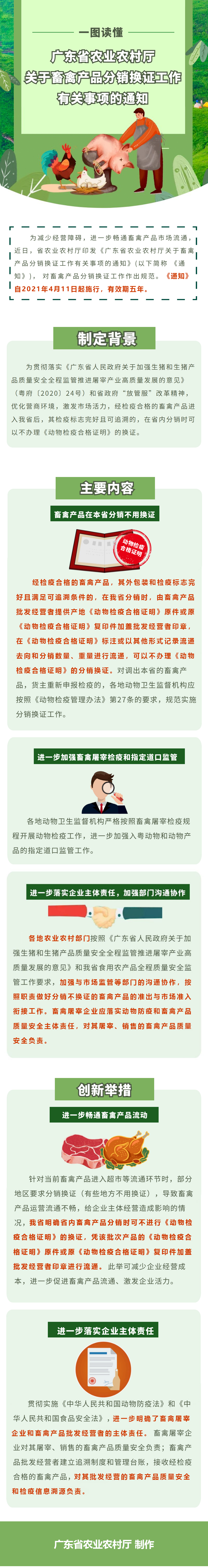 一图读懂《广东省农业农村厅关于畜禽产品分销换证工作有关事项的通知》.jpg